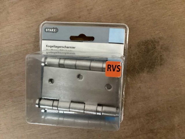 Starx rvs kogellager scharnier 89x89 mm, 3 pack (54x) - afbeelding 2 van  5