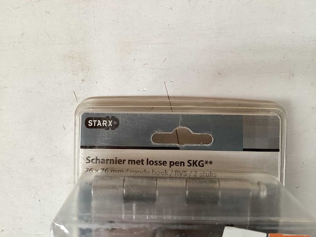 Starx scharnier met losse pen 76x76 mm (30x) - afbeelding 2 van  3