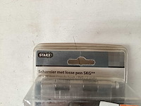 Starx scharnier met losse pen 76x76 mm (30x) - afbeelding 2 van  3