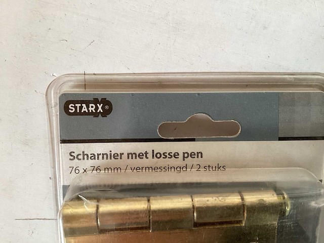 Starx scharnier met losse pen 76x76mm (76x) - afbeelding 2 van  5
