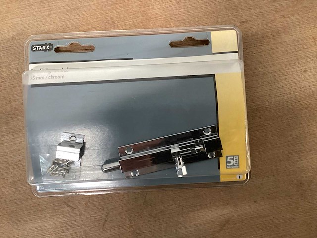 Starx schuifgrendel 75 mm (38x) - afbeelding 1 van  3