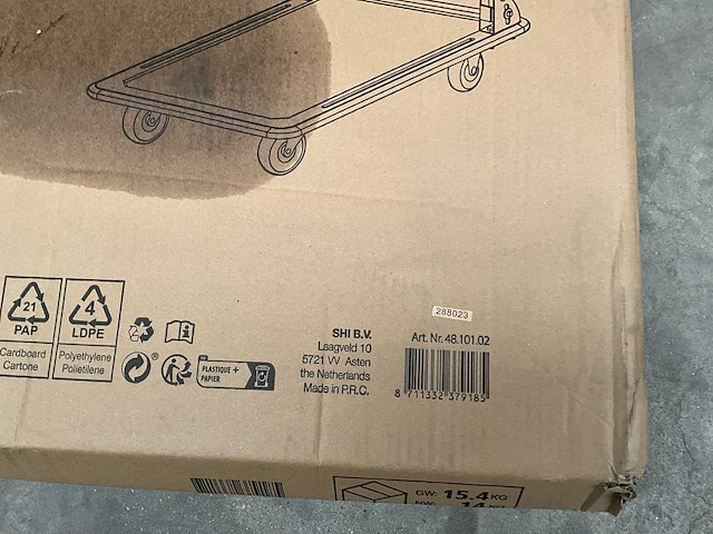 Starx sxpcs 3 opvouwbare plateauwagen - afbeelding 2 van  3