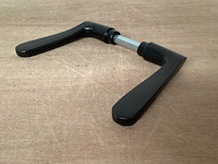 Starx “vlinder” deurkruk set aluminium, matzwart (60x) - afbeelding 1 van  4