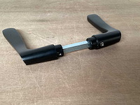 Starx “vlinder” deurkruk set aluminium, matzwart (60x) - afbeelding 3 van  4