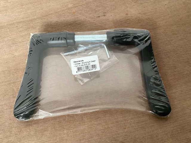 Starx “vlinder” deurkruk set aluminium, matzwart (60x) - afbeelding 2 van  4