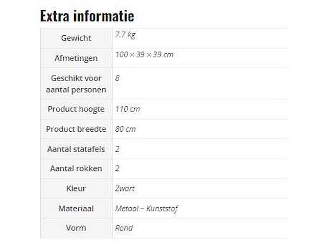 Statafel (2x) - afbeelding 5 van  5