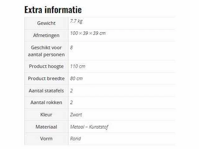 Statafel (2x) - afbeelding 6 van  6