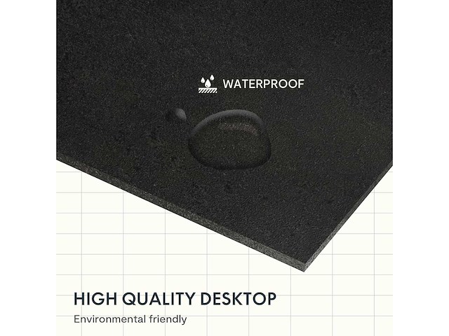 Stationair computerbureau met plank, stationair computerbord met 3 opbergplanken - afbeelding 7 van  8