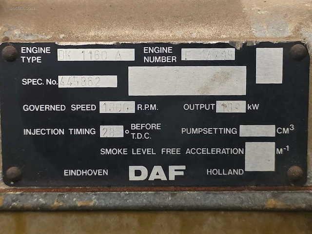 Stationaire dieselmotor daf - afbeelding 5 van  5