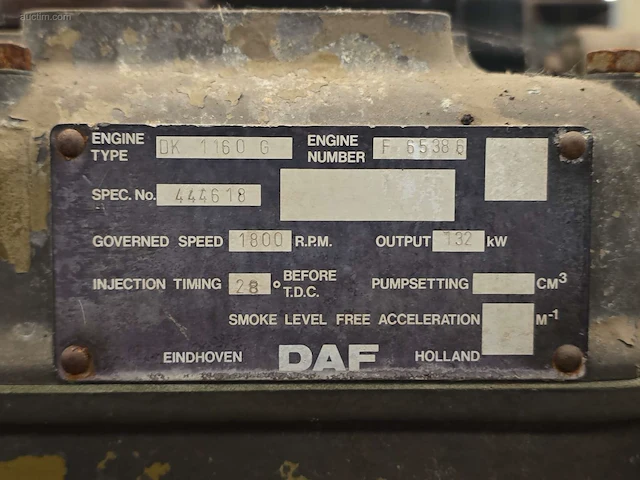 Stationaire dieselmotor daf - afbeelding 4 van  5