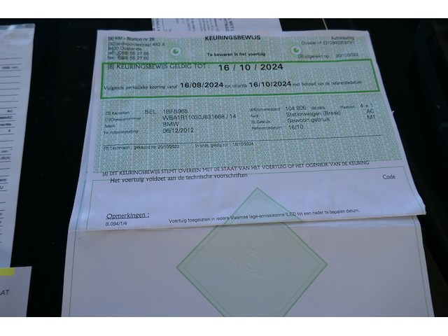 Stationwagen bmw 1k4 114i (2012 / wba1r11030j631668) - afbeelding 11 van  22