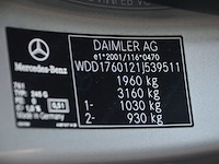Stationwagen mercedes benz a 180d, type: 245g, variant: 1212p2, versie: mzaz1502, chassisnummer: wdd1760121j539511, bouwjaar: 18/10/2016, met inschrijvingsbewijs deel i, gelijkvormigheidsattest en 2 sleutels. - afbeelding 7 van  36