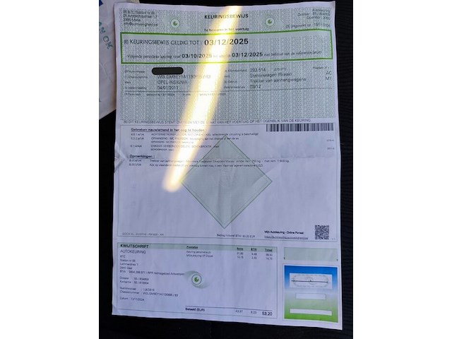 Stationwagen opel insignia , type og-a, variant fy11, versie 1a09b6bdgkk5, ch.nr. w0lgm8ey1a1130895, bouwjaar 04-01-2011 (sleutel, boorddocumenten: alleen gelijkvormigheidsattest) - afbeelding 19 van  32