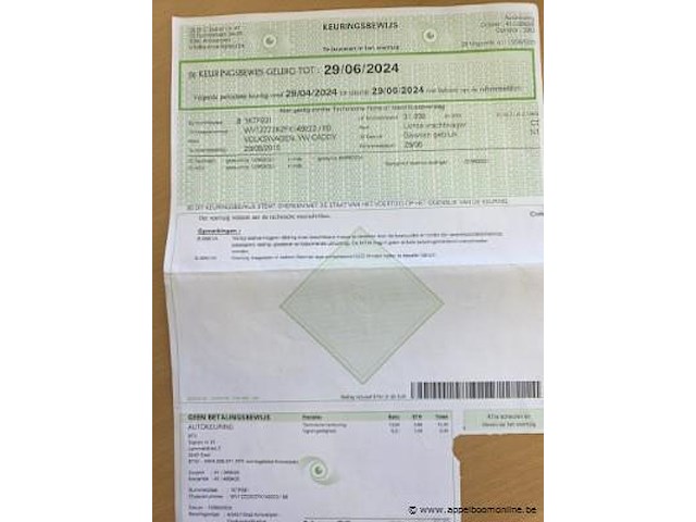 Stationwagen volkswagen caddy, cng, datum 1ste inschrijving 2/1/2015, chassisnummer wv1zzz2kzfx149223, 40003 km, euro 5b - afbeelding 5 van  15