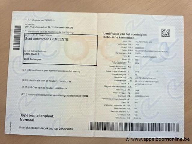 Stationwagen volkswagen caddy, cng, datum 1ste inschrijving 2/1/2015, chassisnummer wv1zzz2kzfx149223, 40003 km, euro 5b - afbeelding 15 van  15