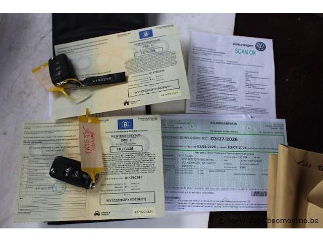 Stationwagen volkswagen caddy, cng, datum 1ste inschrijving 29/6/2015, chassisnummer wv1zzz2kzfx150298, 45.319km, euro 5b - afbeelding 8 van  8