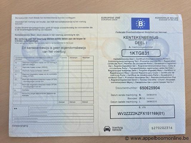 Stationwagen volkswagen caddy, cng, datum 1ste inschrijving 29/6/2015, chassisnummer wv2zzz2kzfx151169, 59,679km, euro 5b - afbeelding 2 van  14