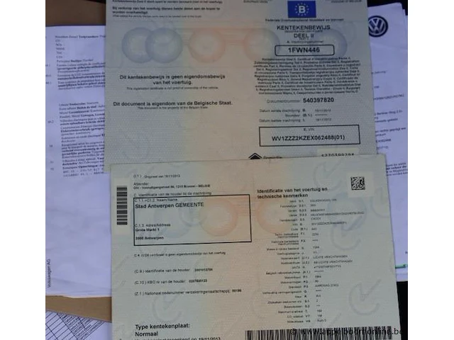 Stationwagen volkswagen caddy, datum1ste inschr 19/11/2013, km-stand 39968, chassisnr wv1zzz2kzex062488, cng, euro 5 - afbeelding 15 van  15