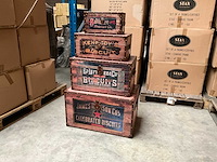 Stax biscuits decoratieve opbergkoffers set van 4 - afbeelding 4 van  11