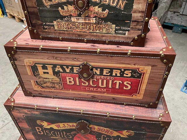 Stax crackers decoratieve opbergkoffers set van 4 - afbeelding 7 van  13