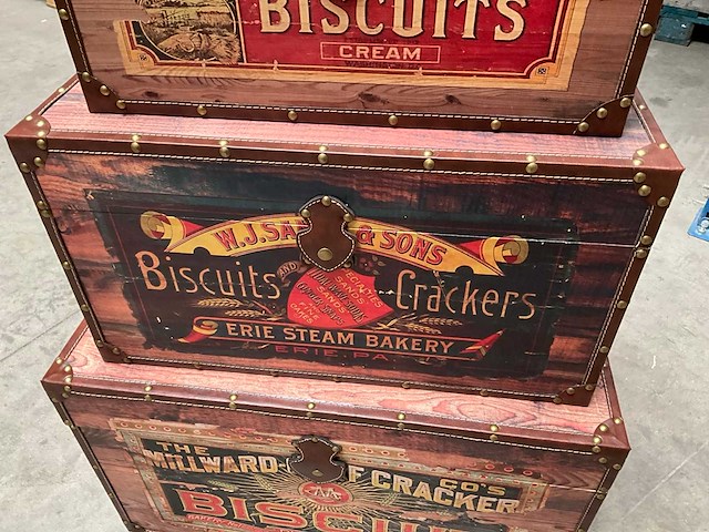 Stax crackers decoratieve opbergkoffers set van 4 - afbeelding 8 van  13