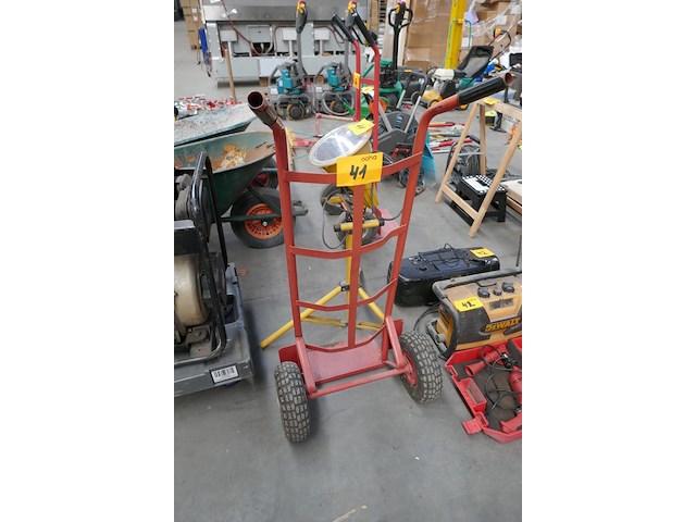 Steekwagen + bouwlamp - afbeelding 1 van  4