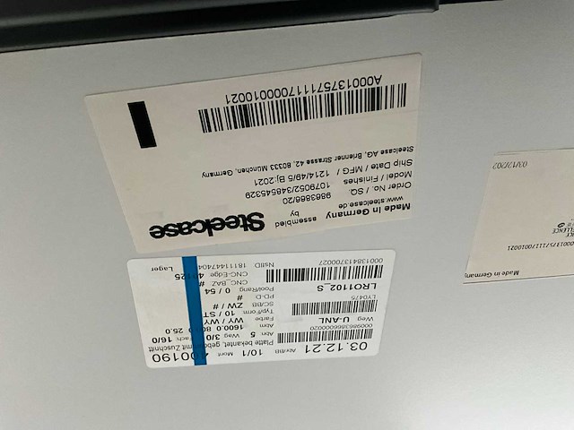 Steelcase bureau-eiland 160x160 (grijze wand) - afbeelding 2 van  10