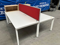 Steelcase bureau-eiland + 2x sedus opbergkast