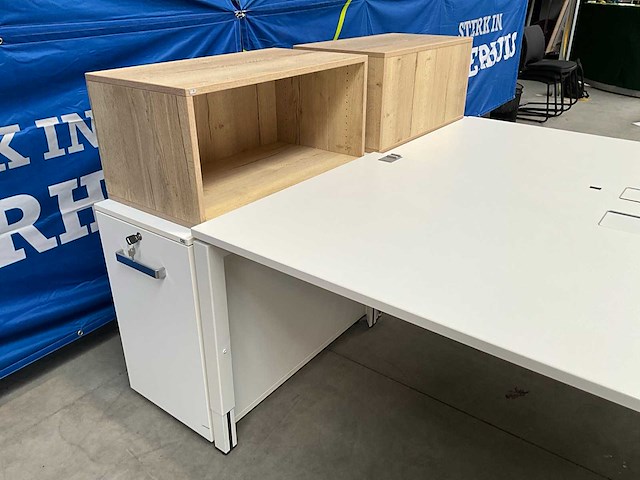 Steelcase bureau-eiland + 2x sedus opbergkast - afbeelding 6 van  12