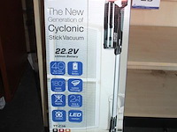 Steelstofzuiger, turbotronic, tt-c26 cyclone 26, 22.2v lithium battery, 40 min looptijd, 2 in 1, met led verlichting, werking niet gekend