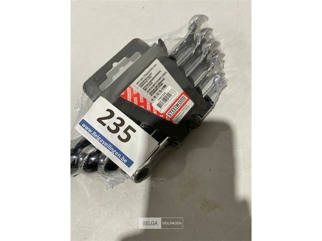 Steelwood ratel ring steeksleutelset 5 dlg 8-10-13-15 en 17 mm - afbeelding 3 van  3