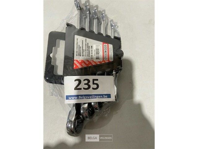 Steelwood ratel ring steeksleutelset 5 dlg 8-10-13-15 en 17 mm - afbeelding 2 van  3