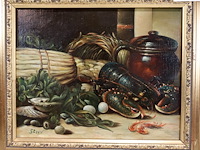 Steen - stilleven kreeft - afbeelding 2 van  6