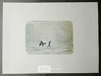 Steendruk, jan dries, de vlucht van egypte