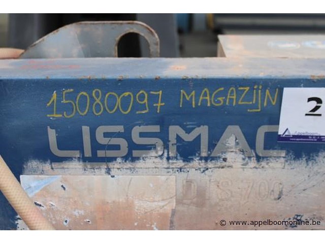 Steenzaag lissmac, dts 700, bouwjaar 2018, 5.5 kw, 400v, max. zaagblad ø 700 mm, werking niet gekend - afbeelding 3 van  4