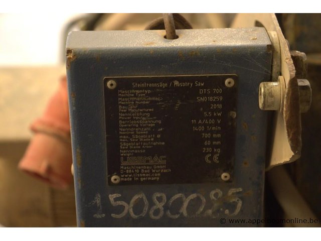 Steenzagenmachine lismac dts 700, sr nr sn018259, bj 2018 - afbeelding 4 van  4
