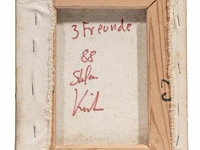 Stefan kurzen (1963), '3 freunde', 1988, oil on canvas, 23 x 18 cm. (9.06 x 7.08 in.) - afbeelding 3 van  4