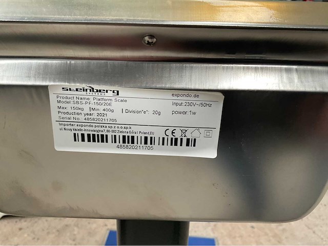 Steinberg - 2021 - sbs-pf-150/20e - weegschaal - afbeelding 4 van  5