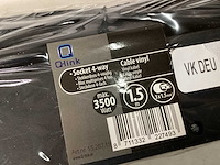 Stekkerdoos 4 voudig, zwart (31x) - afbeelding 1 van  2