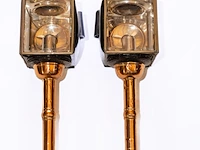 Stel amerikaanse half gala lampen
