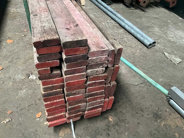 Stellingleuning (24x) met partij leuningplanken - afbeelding 5 van  5