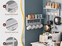 Stellstar bamboe wandrek met 4 haken (2 stuks) - afbeelding 4 van  4