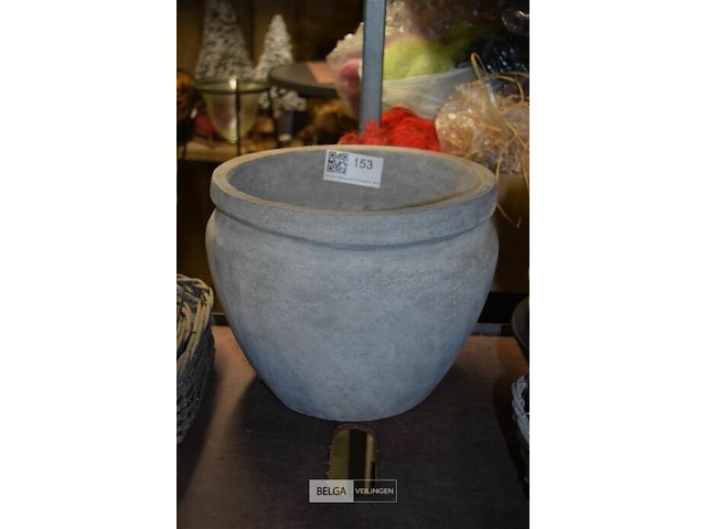 Stenen bloempot 30x25 cm - afbeelding 1 van  2