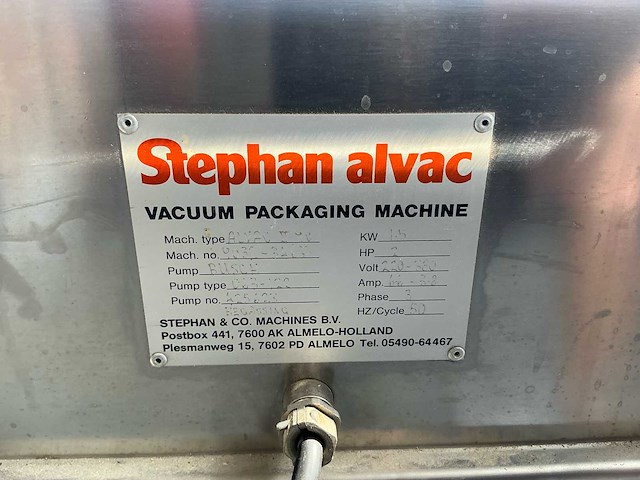 Stephan alvac ii 90 vacuümmachine - afbeelding 5 van  14