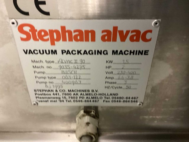 Stephan alvac vacuümmachine - afbeelding 3 van  3