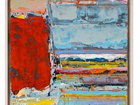 Stephan laplanche (1970), 'f 1306', 2006, acrylic on canvas 55 x 46 cm. (21.64 x 18.10 in.), frame: 60 x 50 cm. (23.62 x 19.67 in.) - afbeelding 2 van  6