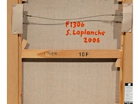 Stephan laplanche (1970), 'f 1306', 2006, acrylic on canvas 55 x 46 cm. (21.64 x 18.10 in.), frame: 60 x 50 cm. (23.62 x 19.67 in.) - afbeelding 3 van  6