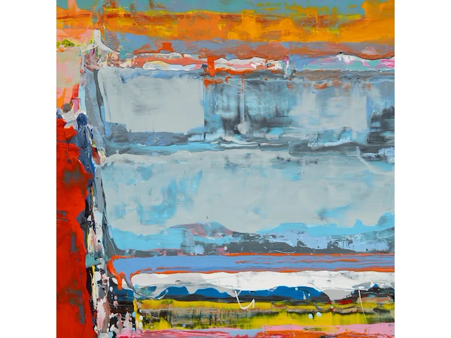 Stephan laplanche (1970), 'f 1306', 2006, acrylic on canvas 55 x 46 cm. (21.64 x 18.10 in.), frame: 60 x 50 cm. (23.62 x 19.67 in.) - afbeelding 6 van  6