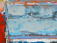 Stephan laplanche (1970), 'f 1306', 2006, acrylic on canvas 55 x 46 cm. (21.64 x 18.10 in.), frame: 60 x 50 cm. (23.62 x 19.67 in.) - afbeelding 6 van  6