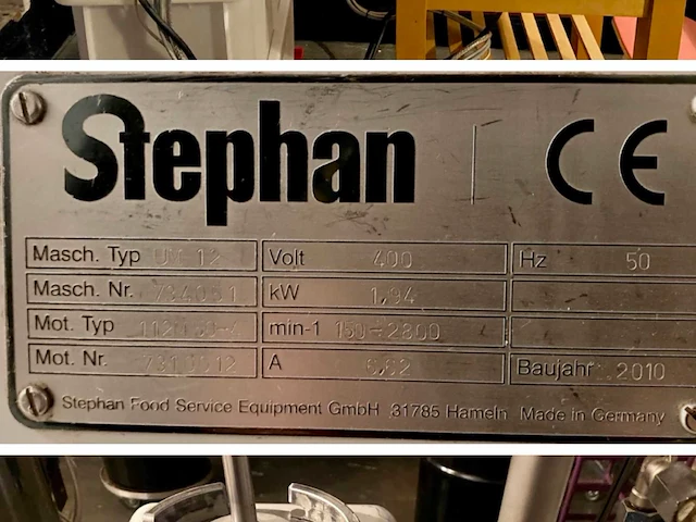 Stephan mixer um12 keukenmachine - afbeelding 6 van  7